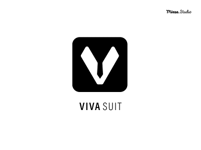 Suit Logo | VIVA 👨🏻‍💼 animation app bow tie branding clothes clothing design dress graphic design illustration logo motion graphics official outfit suit tie tux tuxedo ui ux