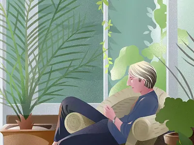 About Man adventure illustration