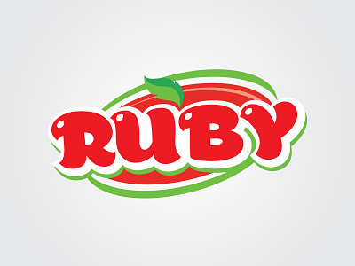 RUBY - juicy and crispy. Some of the Logo proposal Designs and P brand designer branding crisp crispy juice juice logo juicy juicy logo logo design logo designer logo ideas logo maker logo type logos package package design package designer