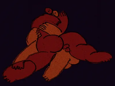 Getting close in the dark animation 2d design figurative illustration minimal minimaldesign