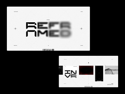 Reframed animation black concept flat interface tech ui ux web design website white