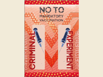 NO TO MANDATORY VACCINATION Poster 1 evil notovaccine poster red vaccine