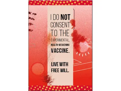 NO TO MANDATORY VACCINATION Poster 2