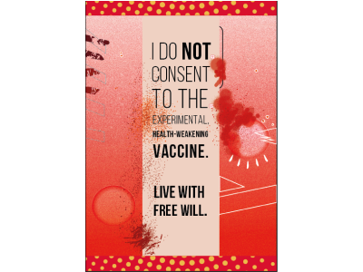NO TO MANDATORY VACCINATION Poster 2