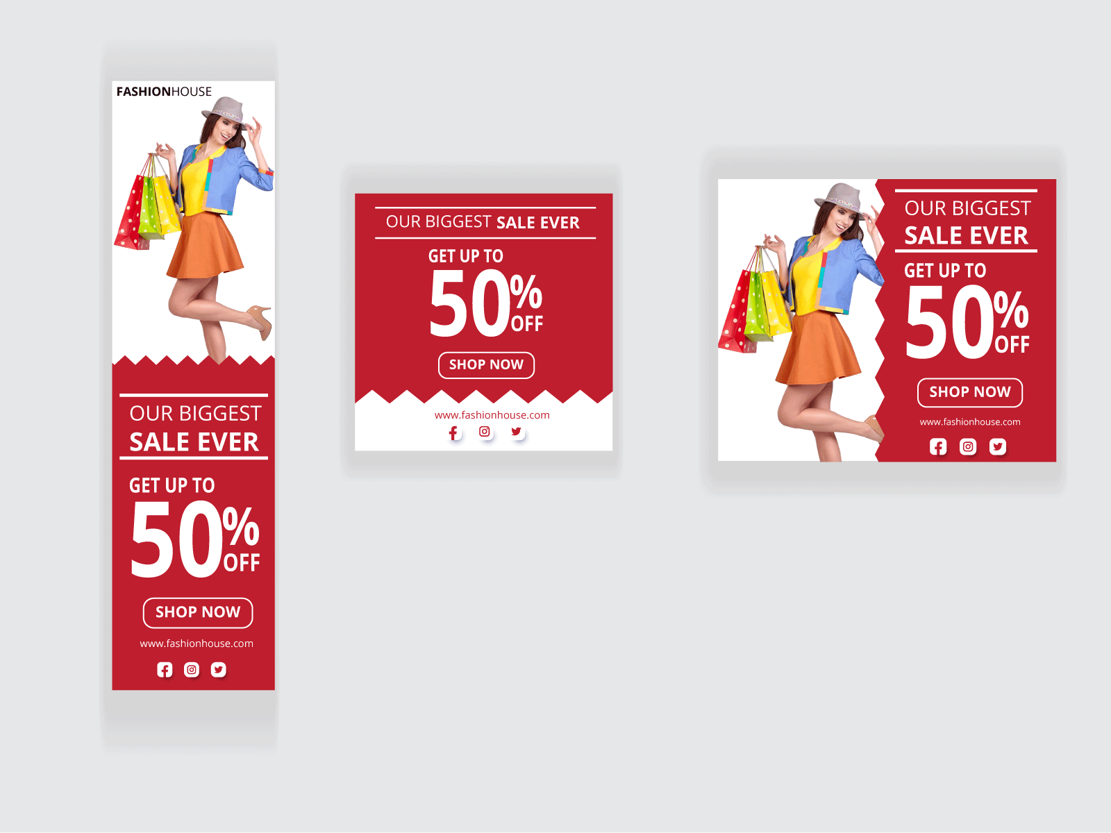 Shopping Ads Banner advertising banner branding design graphic design illustration