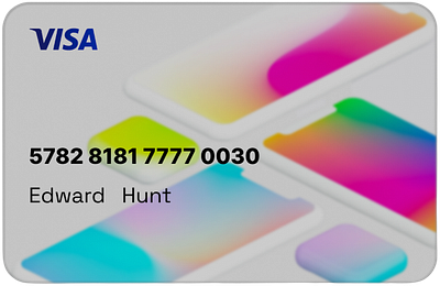 Credit Card Visa branding card design figma graphic design muammeraltunkan