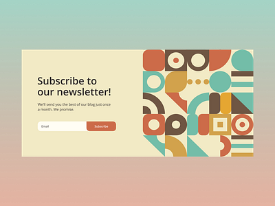 Daily UI #026 Subscribe dailyui dailyui009 design ui uidesign uiuxdesign