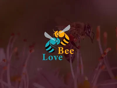 Bee Love - Blockchain Logo Brand Identity Design bee bee love brand identity creative logo honey loge design love minimalist modern typography