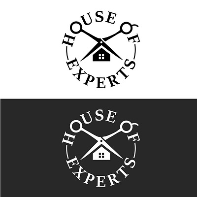 HOUSE OF EXPERTS creative logo minimal simple