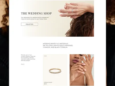 Jewelry shop website redesign design figma redesign concept ui uiux website