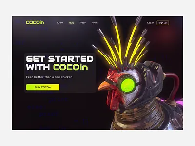 COCOin cryptocurrency design figma redesign concept ui uiux website