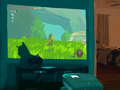 Breath of the Wild digitalpainting illustration michaeleugene procreateapp