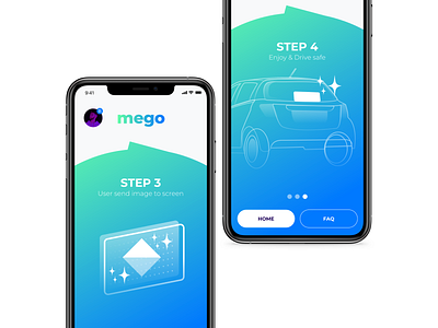 Mego app sketch ui