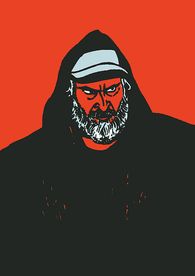 Joaquin Phoenix in Lynne Ramsay's "You Were Never Really Here" digitalpainting illustration michaeleugene procreateapp