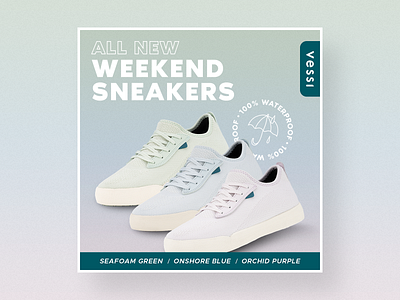 Sneakers Social Ad ad ads facebook ad instagram post marketing pastel shoes sneakers social ad social media social media graphics