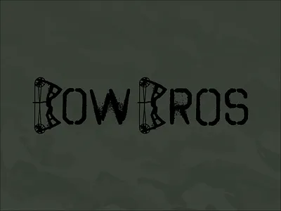 Personal brand for a group of bowhunters bow brand branding bros hunting illustration logo vector