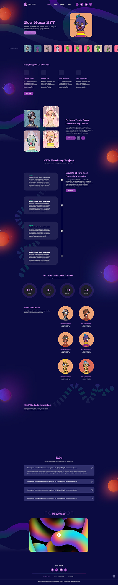 Kosmos NFT branding design ui