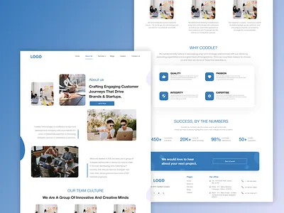About Us UI Design app branding design illustration ui ux website