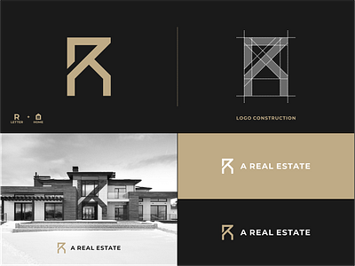 A REAL ESTATE LOGO brand identity branding graphic design home letter logo lettermark logo logoinspiration logotype luxury minimalist modern monogram motion graphics real estate visual identity