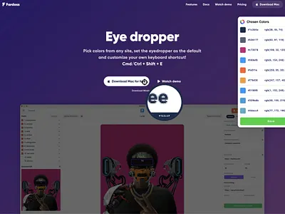 Color Picker / Eye Dropper - Color by Fardos animation branding chrome color picker design designer developer extension eye dropper front end graphic design graphics illustration logo ui vector
