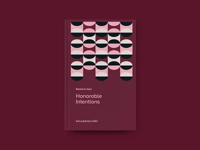 Burgundy Book Cover book cover geometric graphic design pattern
