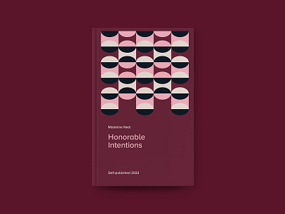Burgundy Book Cover book cover geometric graphic design pattern