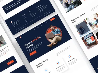 Digital Marketing Agency Landing Page agency agency landing agency landing page agency website company landing page corporate dig digital marketing ageny landing landing page marketing marketing agency service section ui ui design ui ux design web website website design website ui design