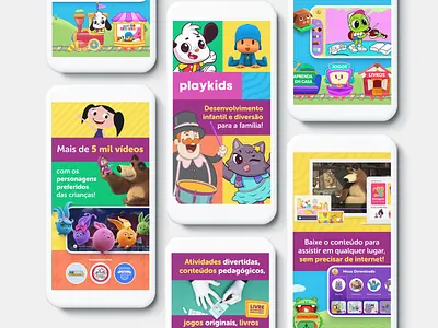 ASO | Screenshots PlayKids App app app store optimization aso design kids ui