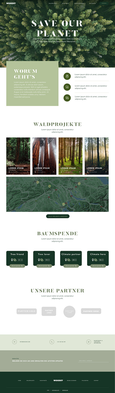 Landingpage - Website concept design graphic design landingpage typography ui ux web design webpage