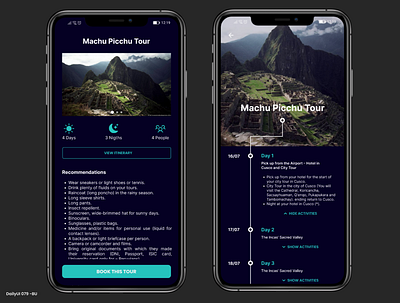 Daily UI #079 - Itinerary 79 app app mobile daily ui dailyui design itinerary ui