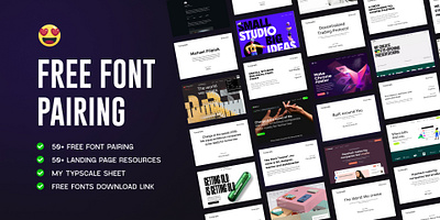 Free Font Pairing app design font pairing fonts letters type typography ui designer ui ux uidesign uiux