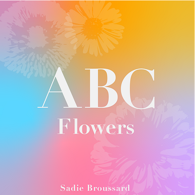 ABC Flowers Book Cover book cover book design books design flowers graphic design typography uv vector