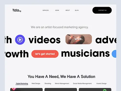 Web Design: Subdue Marketing design web design webdesign