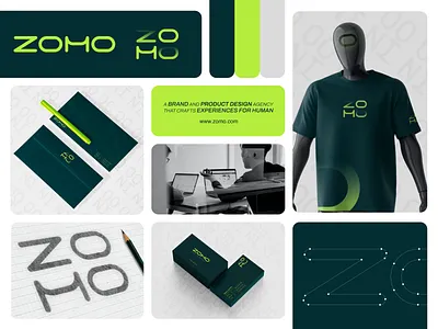 ZOMO Brand Design agency brand design branding clean futuristic logo logo design minimal tech tech logo