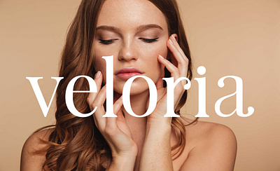 Veloria beauty brand identity branding design graphic design logo logo design logotype packaging skincare