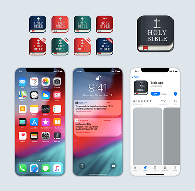 Bible app icon for ios app bible bibleicon icon icon design