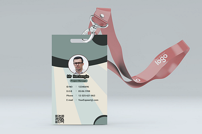 Id card design design graphic design id card identity card illustration