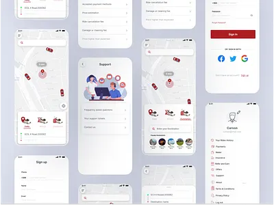 Taxi Booking app app taxi ui design yt