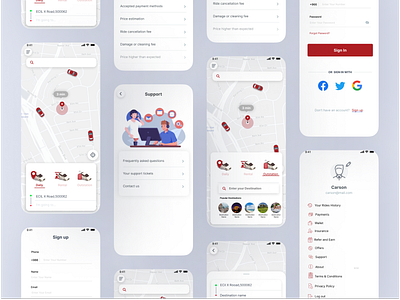 Taxi Booking app app taxi ui design yt