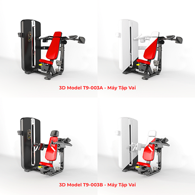 3D Model T9 - 003 Gym Machine 3d branding graphic design