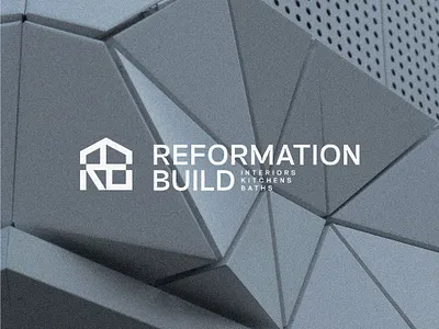 Reformation Build Logo Design b logo bath creative design geometric home initial interior kitchen letter logo loan logo p q r s t u v w x y z logo r logo real estate room shelter simple