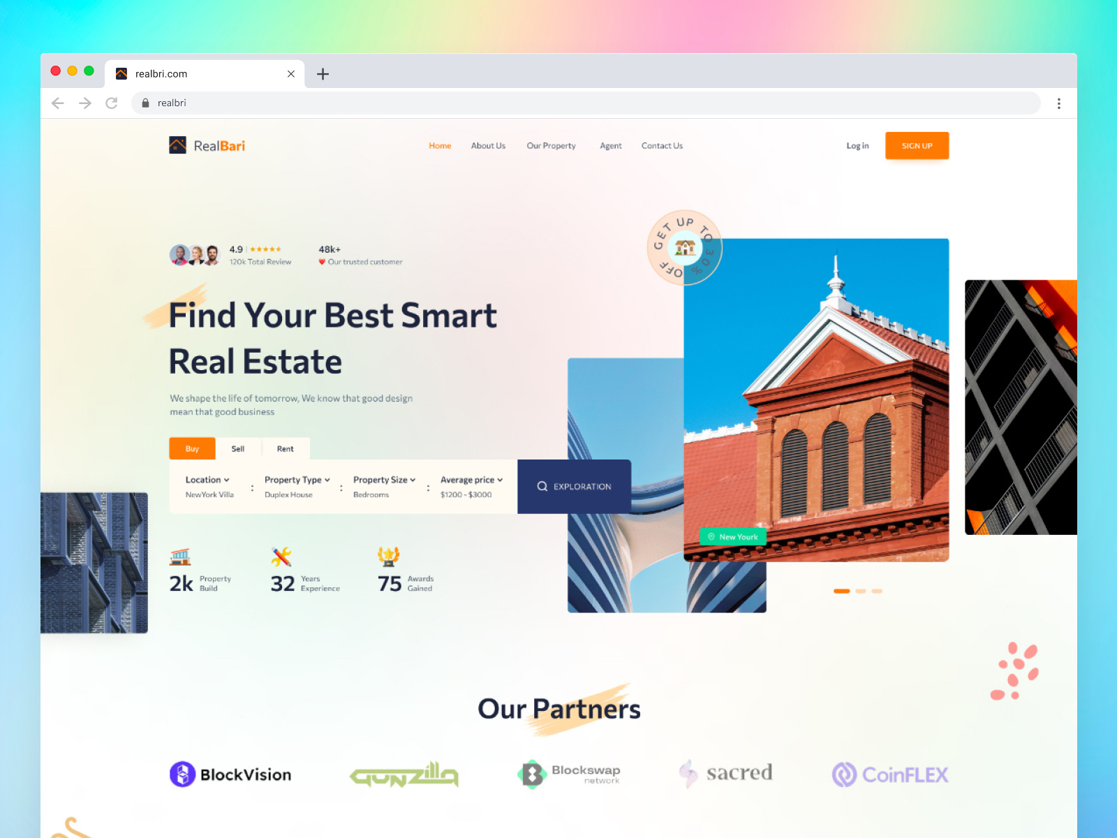 Example of Website Design  For Any Industries 