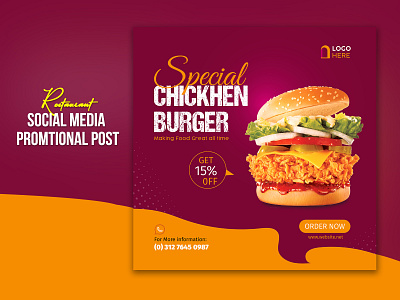 Restaurant-Social Media Post 3d animation branding brandingdesig brandingmob businesscard design graphic design graphicdesignblg graphicdesigner graphicgang illustration logo motion graphics postcard ui ux vector