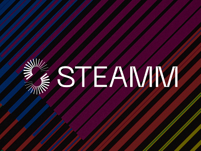 STEAMM concept #1 branding clean identity logo typography