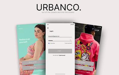 Urbanco. Onboarding Screen design fashion figma landing page onboarding screen splash screen ui ux