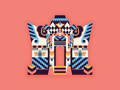 UNDUR-UNDUR GATEWAY illustration vector