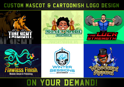 Mascot & cartoonish logo designs-1 design graphic design illustration logo vector