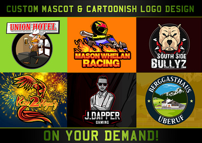 Mascot & cartoonish logo designs-2 design graphic design illustration logo vector