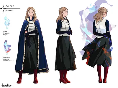 Airin study full 360 2d 2d illustration character character art character artist character concept character design character illustration character study concept sheet design digital art digital study elene davitashvili girl illustration inflamed series study webseries