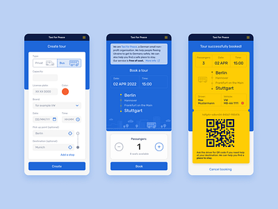 Taxi for Peace UI book a ticket booking bus flat flat ui mobile ui standwithukraine taxi ui ukraine